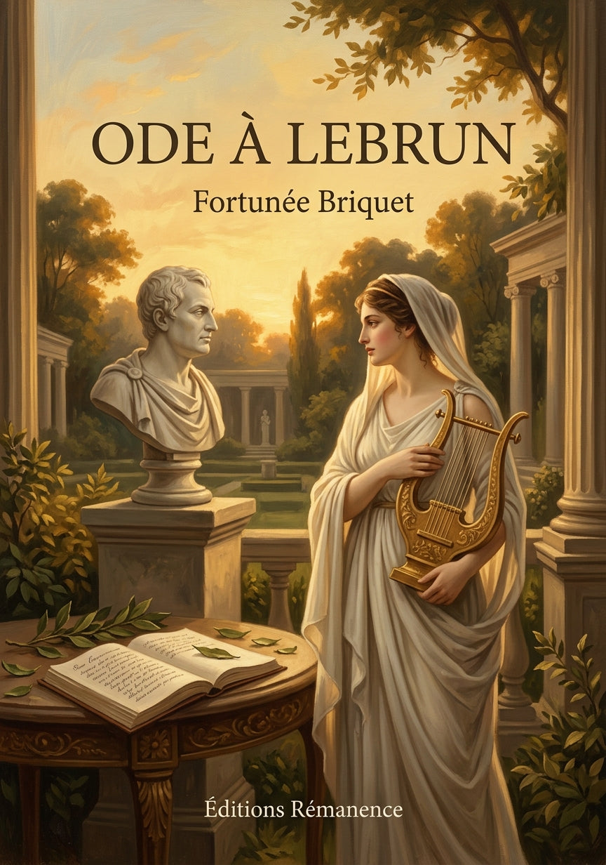 Livre Ode à Lebrun par Fortunée Briquet - Couverture - Editions Remanence