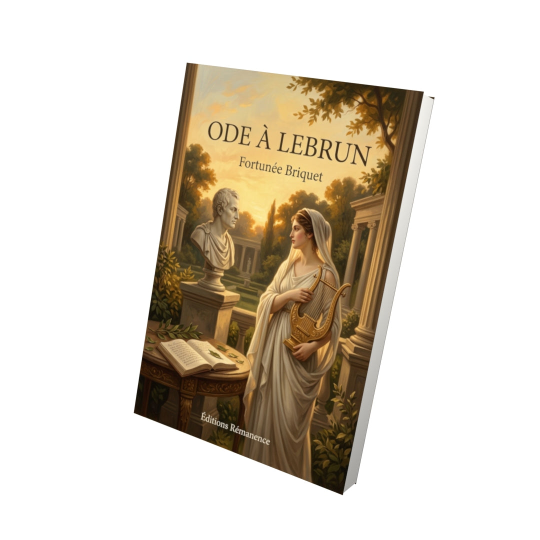 Livre Ode à Lebrun par Fortunée Briquet - Vue 3D - Editions Remanence