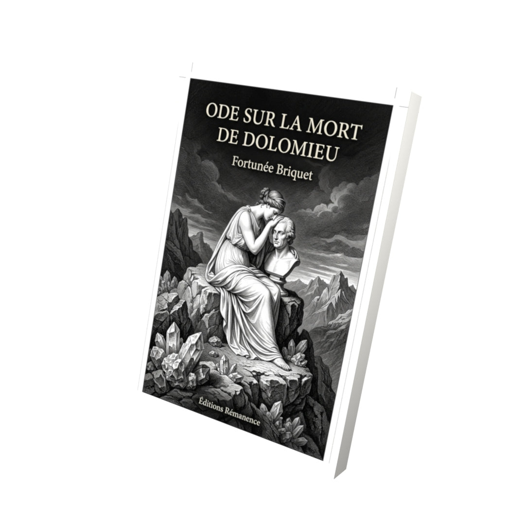 Livre Ode sur la mort de Dolomieu par Fortunée Briquet - Vue 3D - Editions Remanence
