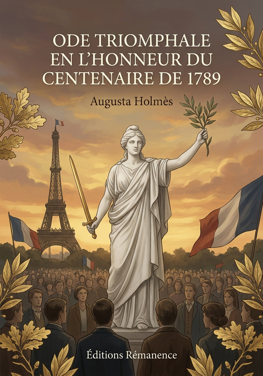 Livre Ode triomphale en l’honneur du centenaire de 1789 par Augusta Holmès - Couverture - Editions Remanence