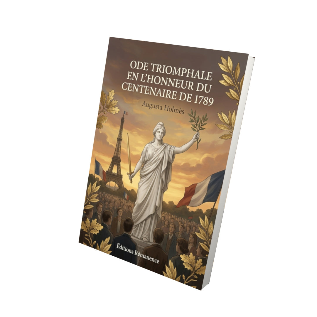 Livre Ode triomphale en l’honneur du centenaire de 1789 par Augusta Holmès - Vue 3D - Editions Remanence