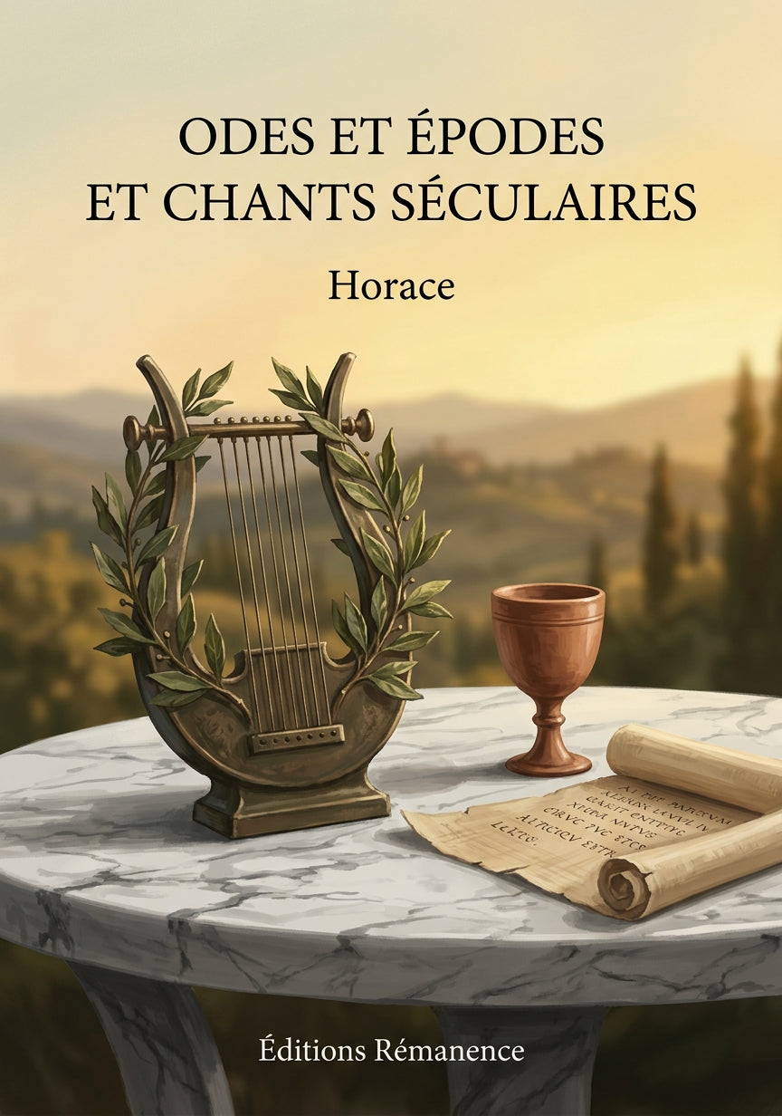 Livre Odes et Épodes et Chants séculaires par Horace - Couverture - Editions Remanence
