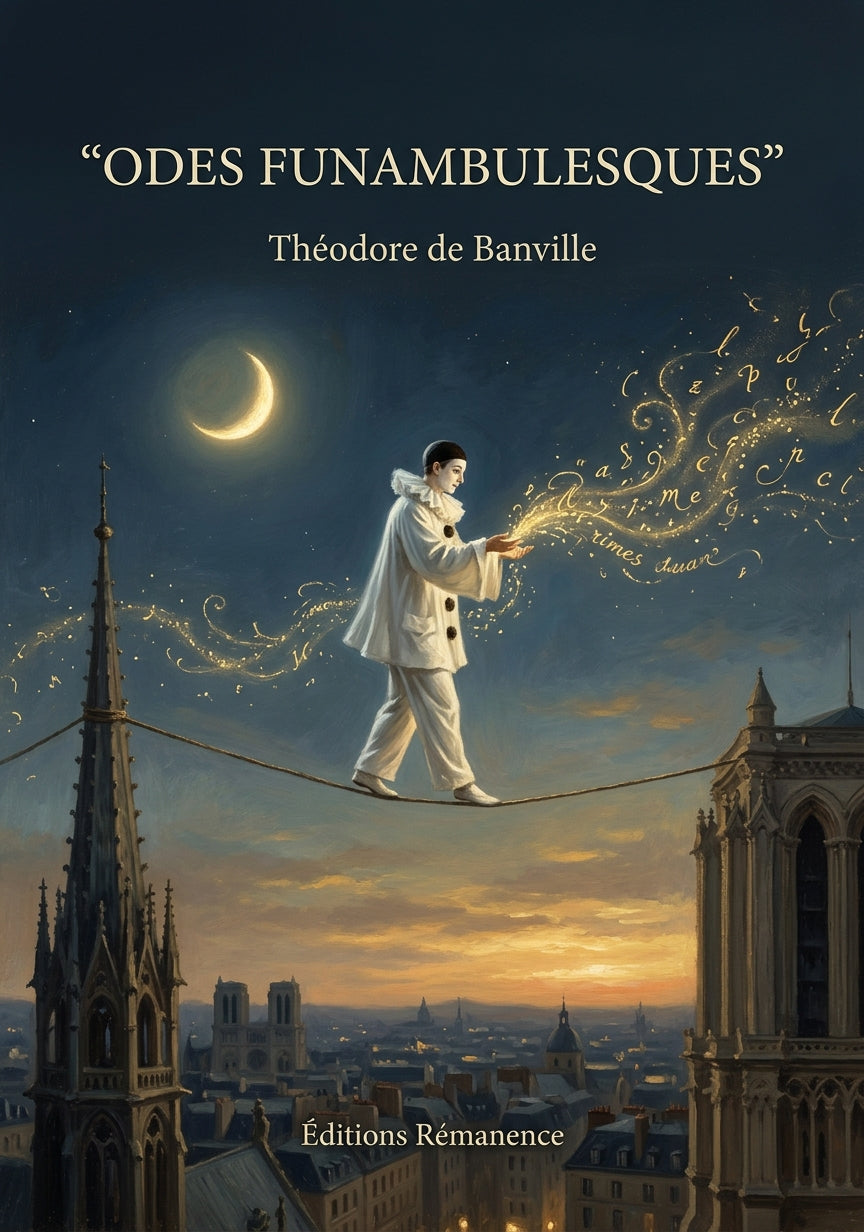 Livre Odes funambulesques par Théodore de Banville - Couverture - Editions Remanence