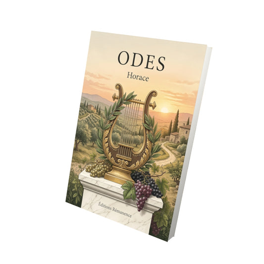 Livre Odes par Horace - Vue 3D - Editions Remanence
