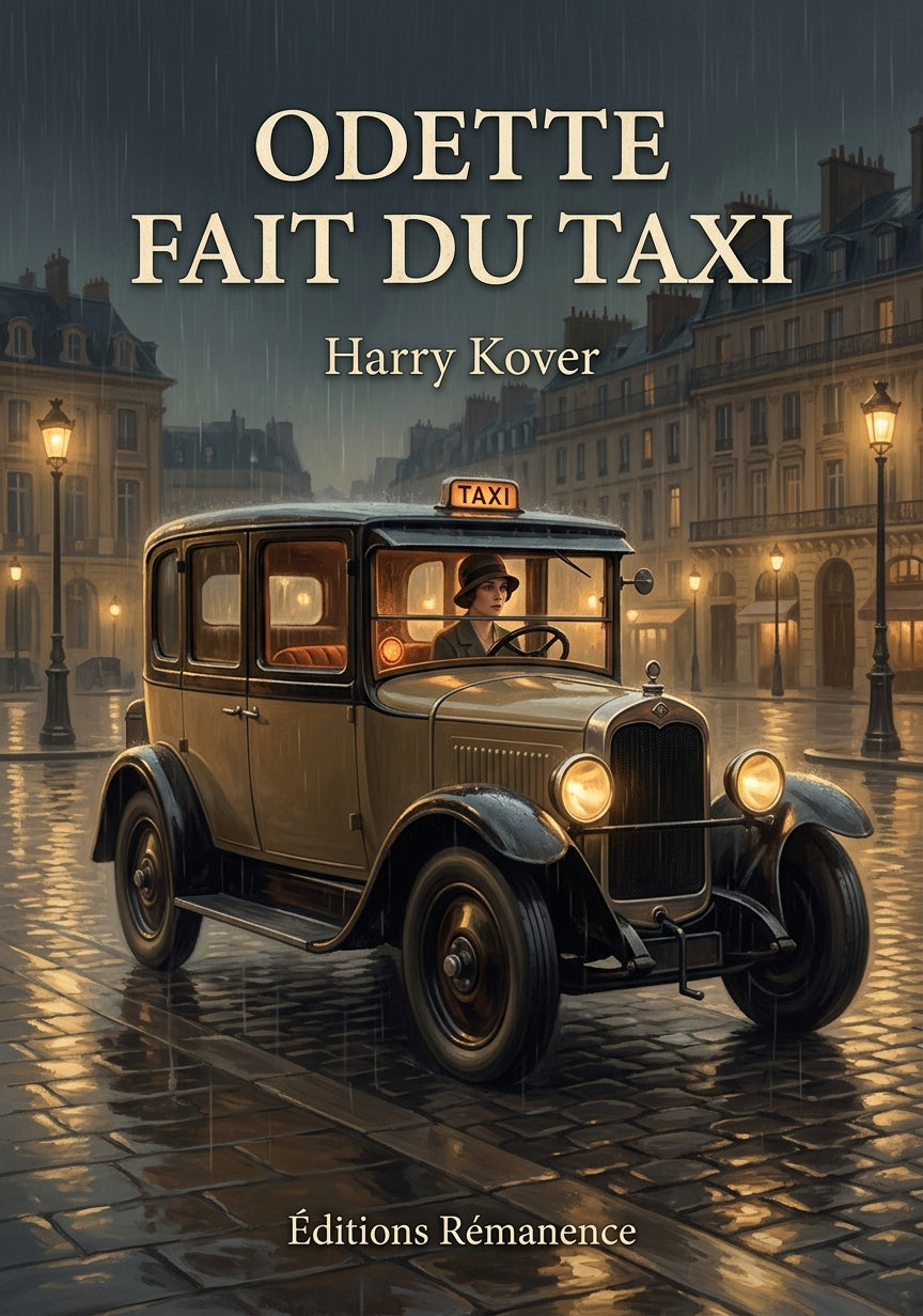 Livre Odette fait du taxi par Harry Kover - Couverture - Editions Remanence