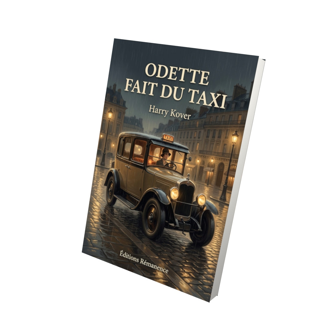 Livre Odette fait du taxi par Harry Kover - Vue 3D - Editions Remanence