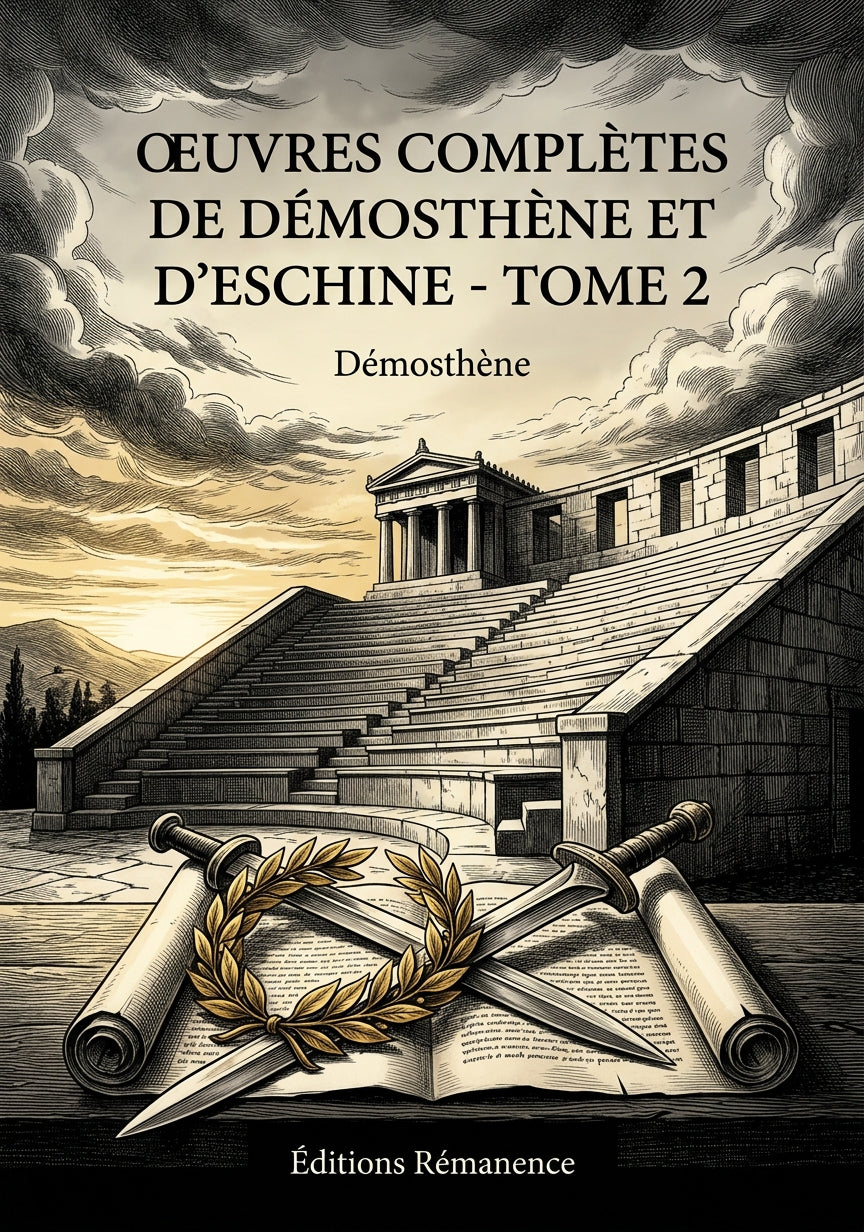 Livre Oeuvres complètes de Démosthène et d'Eschine - Tome 2 par Démosthène - Couverture - Editions Remanence