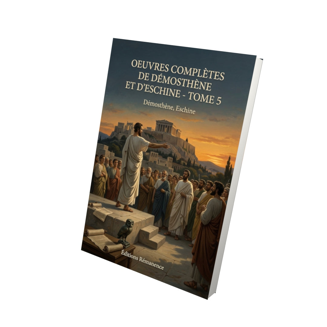 Livre Oeuvres complètes de Démosthène et d'Eschine - Tome 5 par Démosthène, Eschine - Vue 3D - Editions Remanence