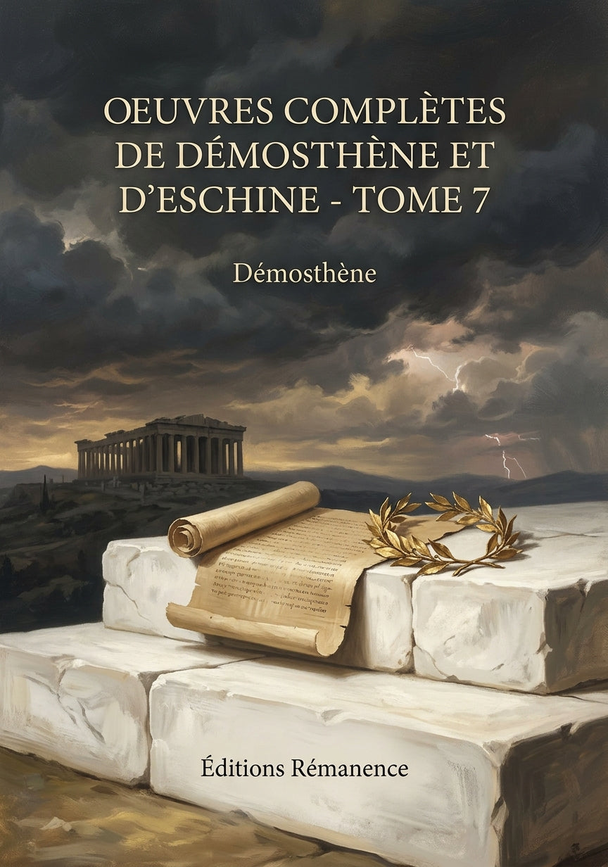 Livre Oeuvres complètes de Démosthène et d'Eschine - Tome 7 par Démosthène - Couverture - Editions Remanence