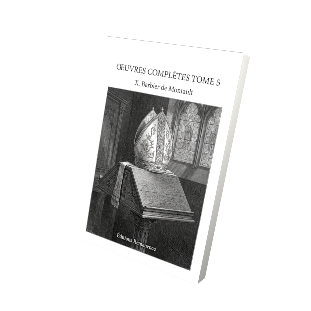 Livre Oeuvres complètes Tome 5 - Louis-Gaston de Ségur - Vue 3D - Editions Remanence