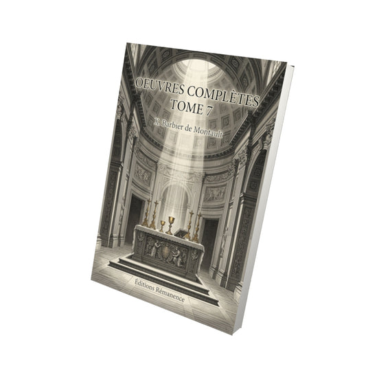 Livre Oeuvres complètes Tome 7 - Saint François de Sales - Vue 3D - Editions Remanence