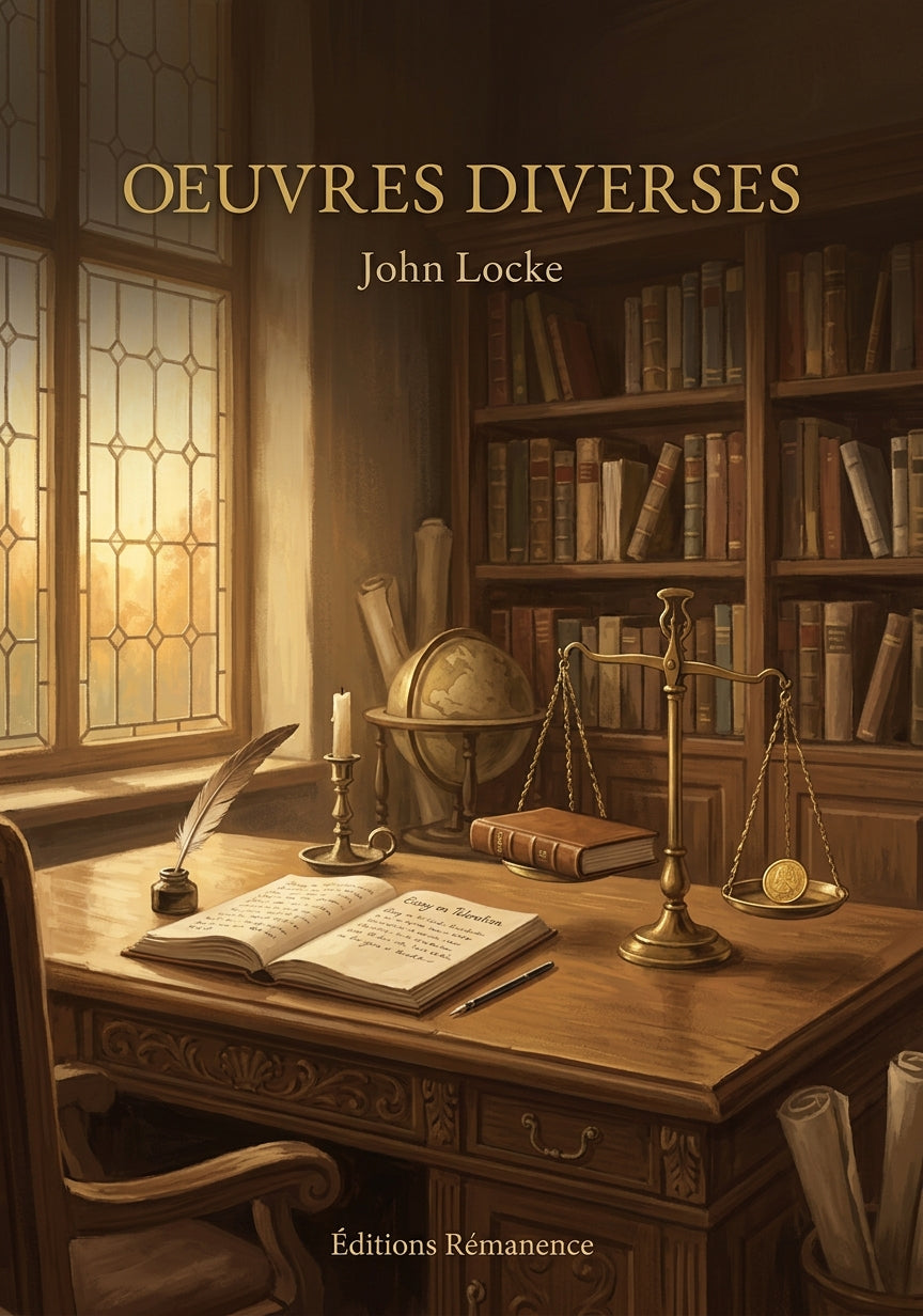 Livre Oeuvres diverses par John Locke - Couverture - Editions Remanence