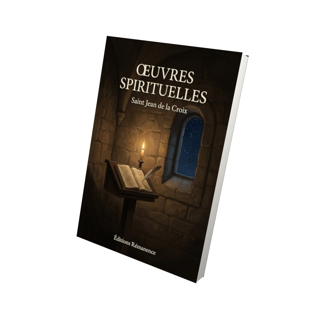 Livre Oeuvres spirituelles - Saint Jean de la Croix - Vue 3D - Editions Remanence