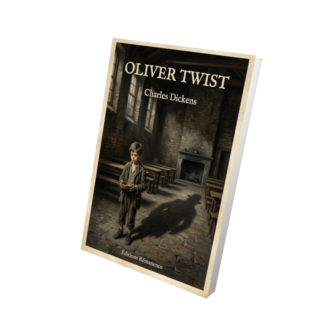 Livre Oliver Twist - Charles Dickens - Vue 3D - Editions Remanence