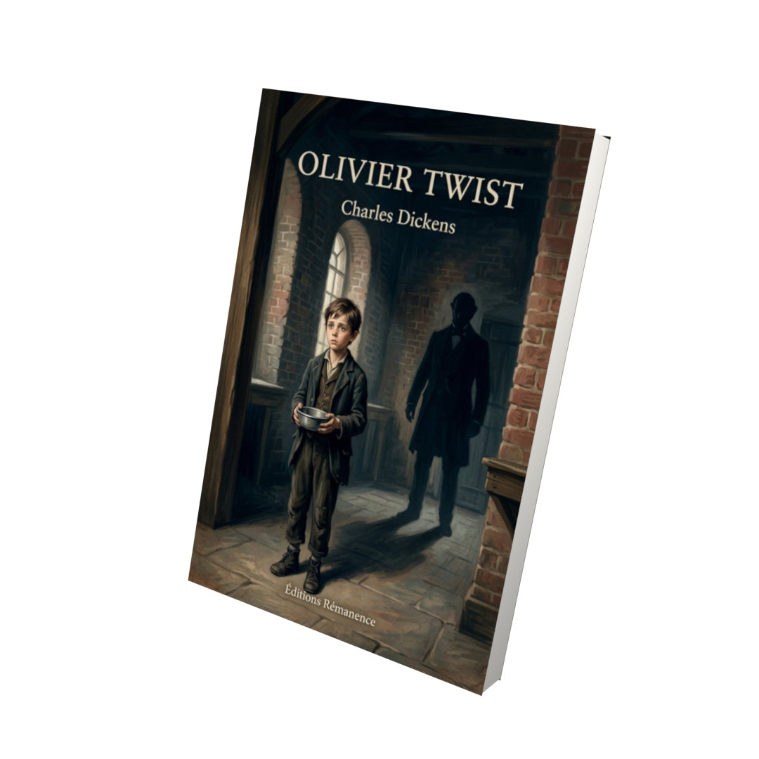 Livre Olivier Twist - Charles Dickens - Vue 3D - Editions Remanence