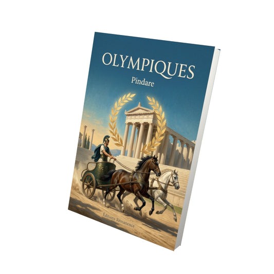 Livre Olympiques - Pindare - Vue 3D - Editions Remanence
