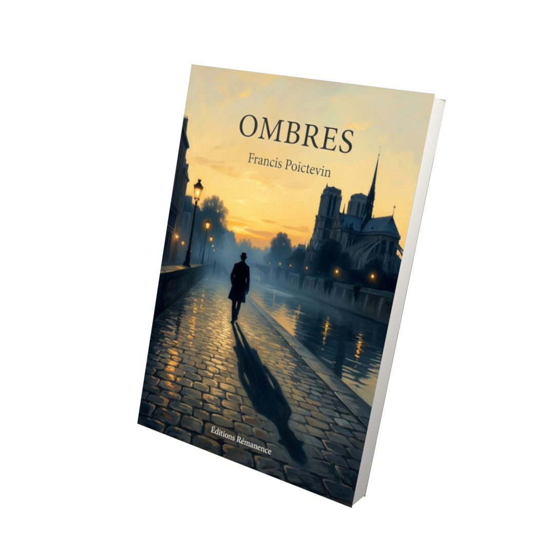 Livre Ombres par Francis Poictevin - Vue 3D - Editions Remanence