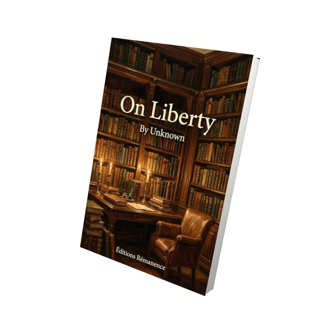 Livre On Liberty - Vue 3D - Editions Remanence