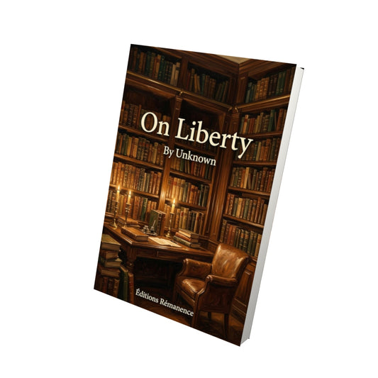 Livre On Liberty - Vue 3D - Editions Remanence