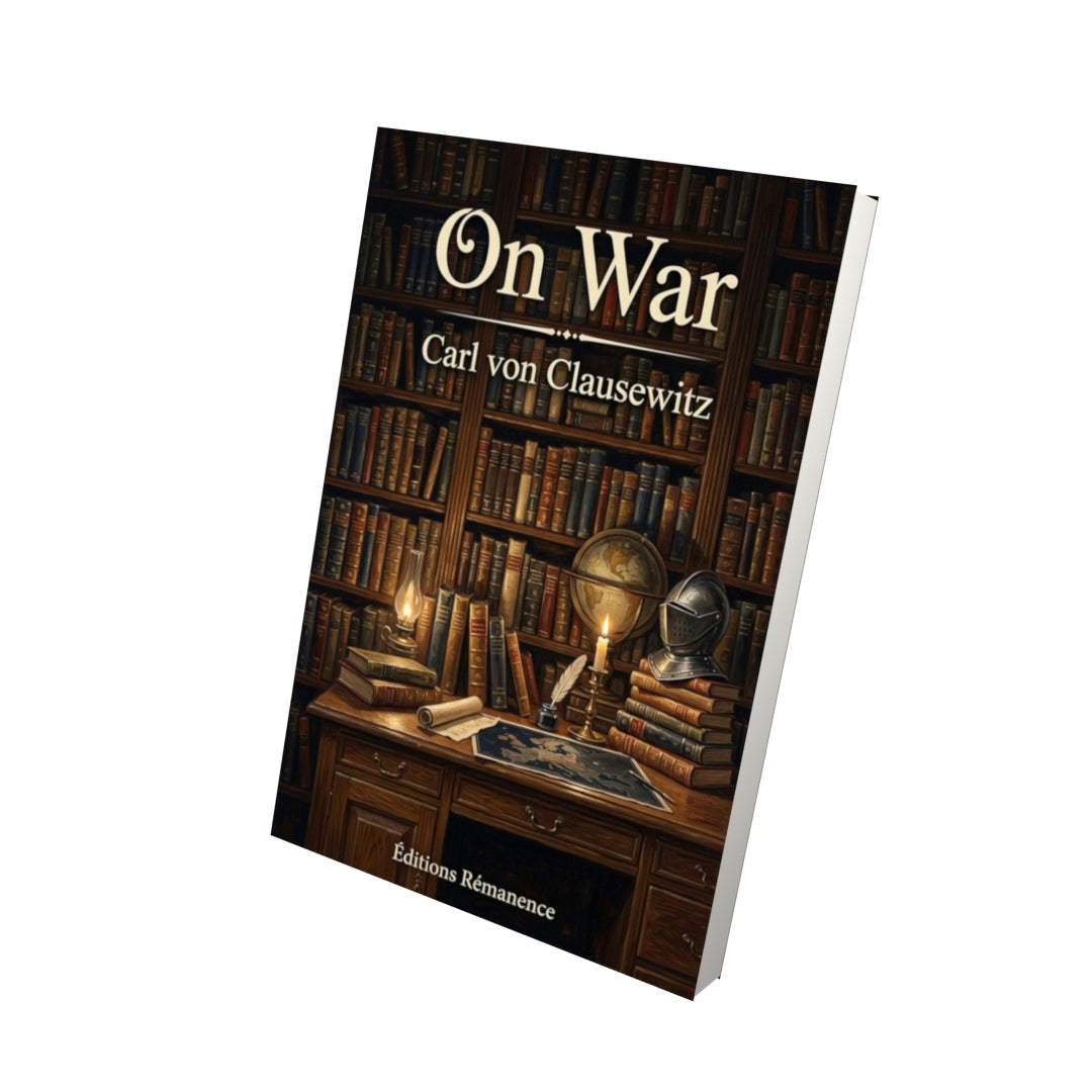 Livre On War – Carl von Clausewitz - Vue 3D - Editions Remanence