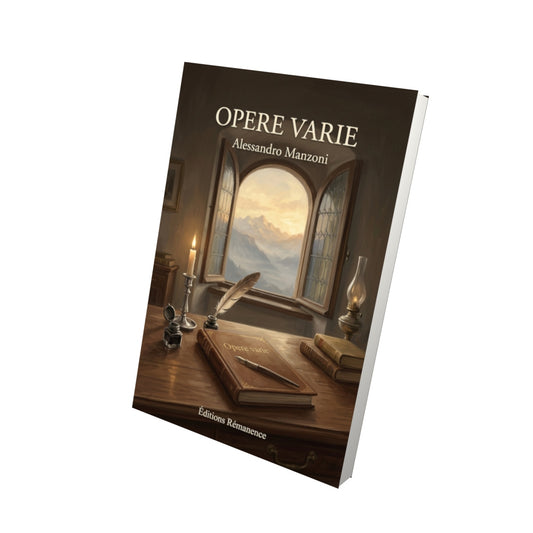 Livre Opere varie par Alessandro Manzoni - Vue 3D - Editions Remanence