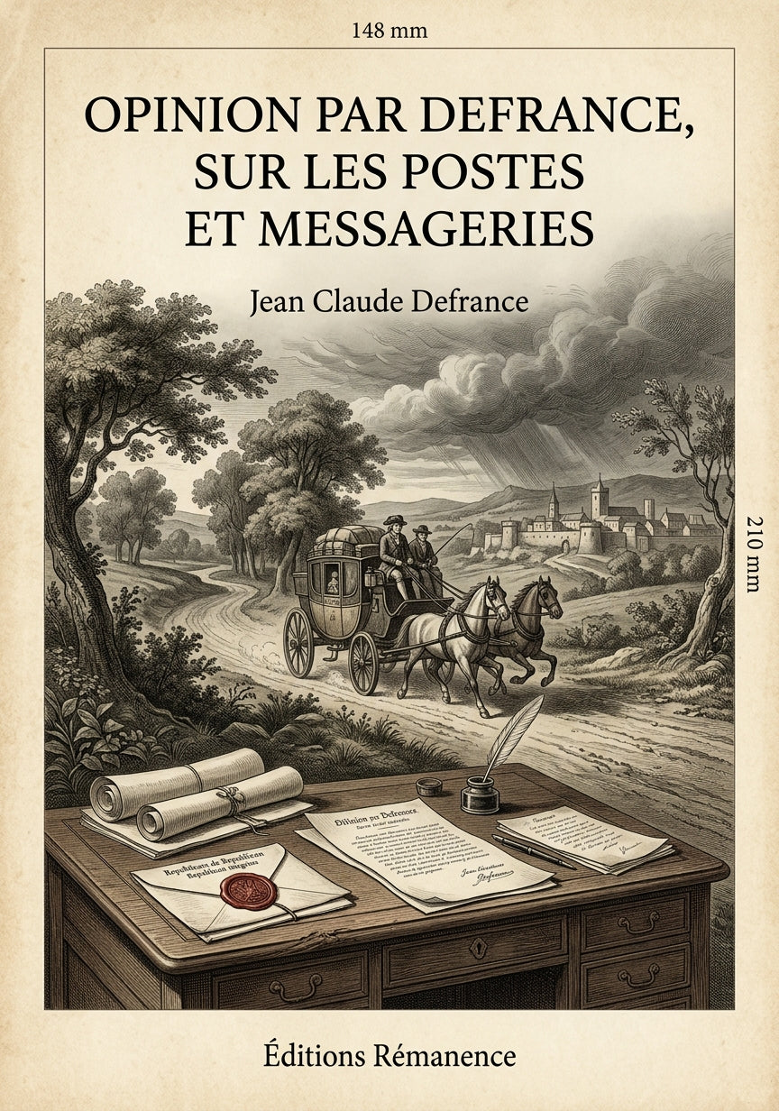 Opinion par Defrance, sur les postes et messageries - Jean Claude Defrance (Couverture)