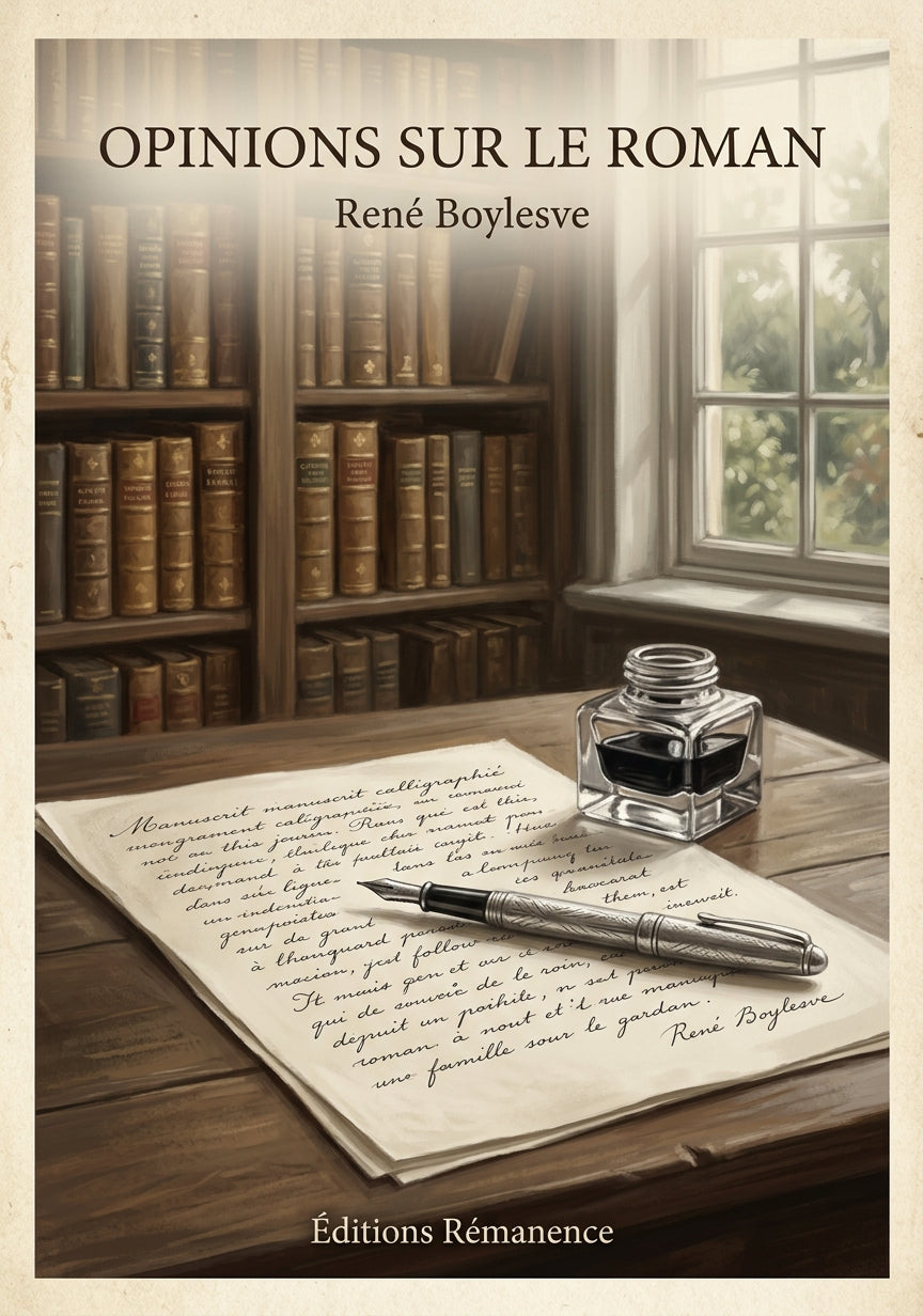 Opinions sur le roman - René Boylesve (Couverture)