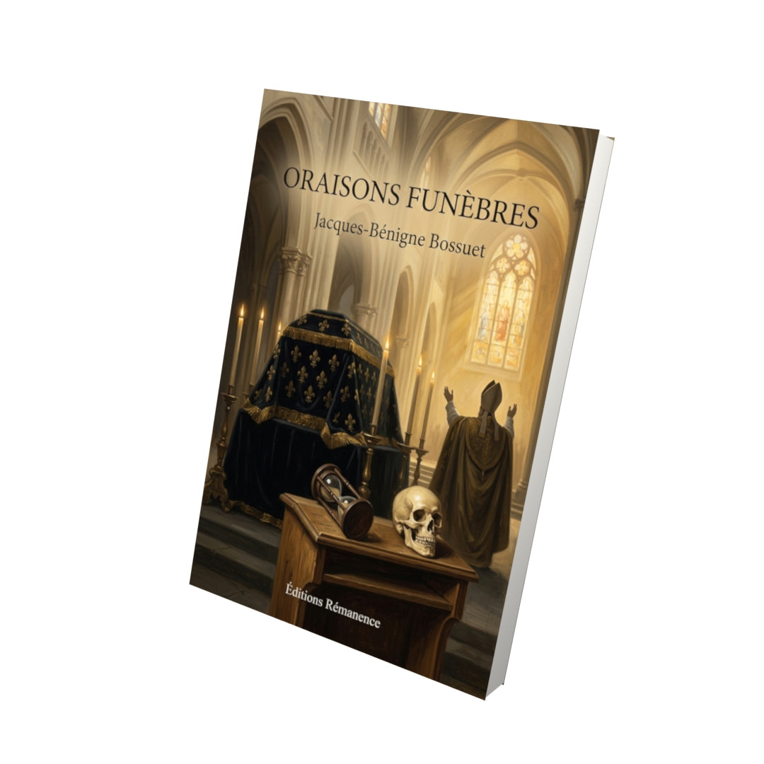 Livre Oraisons funèbres par Jacques-Bénigne Bossuet - Vue 3D - Editions Remanence