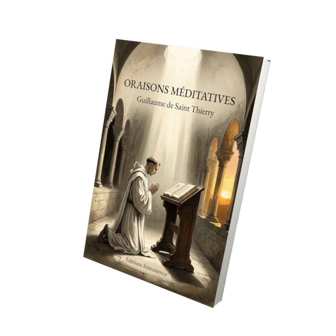 Livre Oraisons méditatives - Guillaume de Saint Thierry - Vue 3D - Editions Remanence