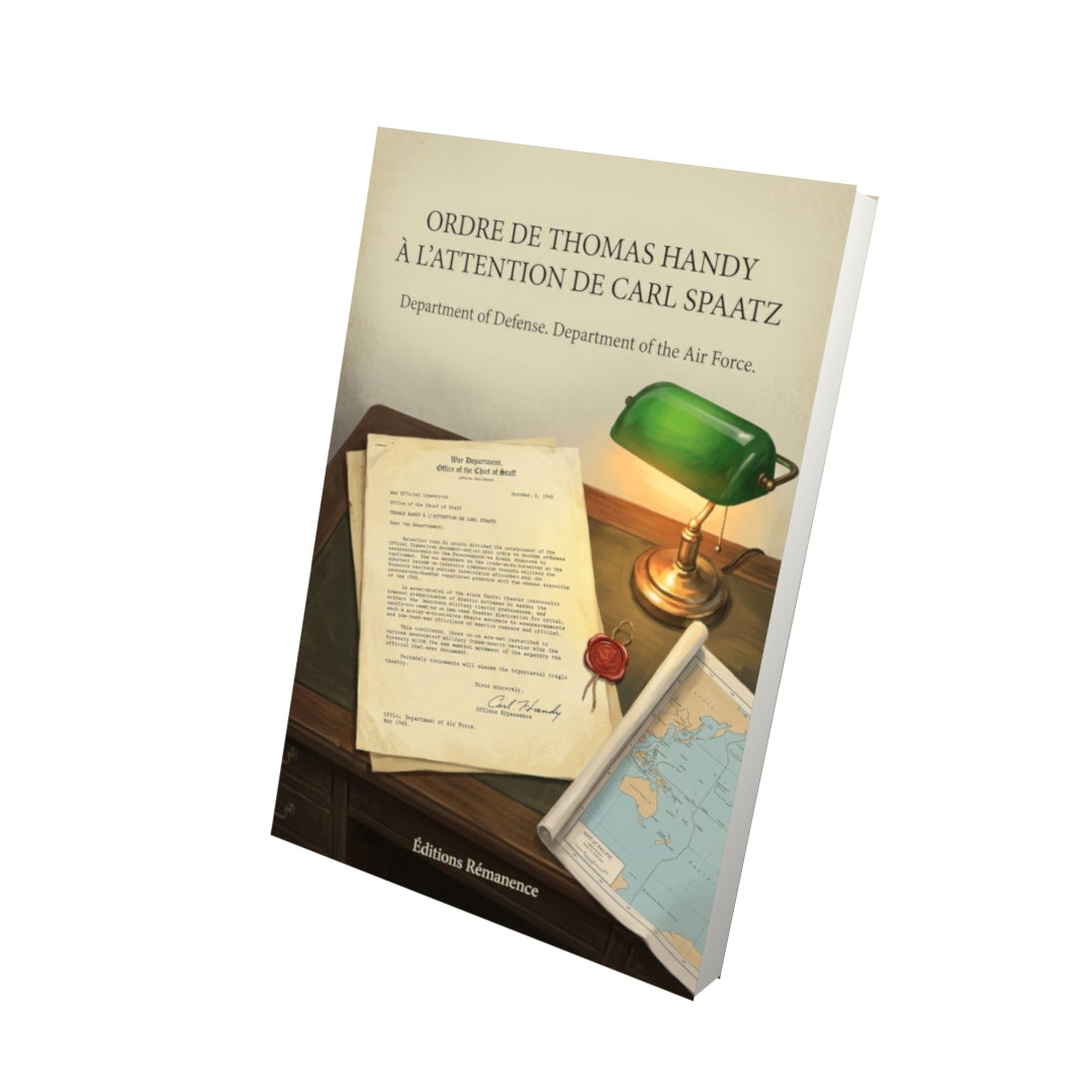Livre Ordre de Thomas Handy à l'attention de Carl Spaatz par Department of Defense. Department of the Air Force. - Vue 3D - Editions Remanence