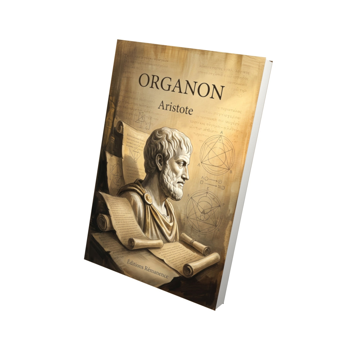 Livre Organon - Aristote - Vue 3D - Editions Remanence