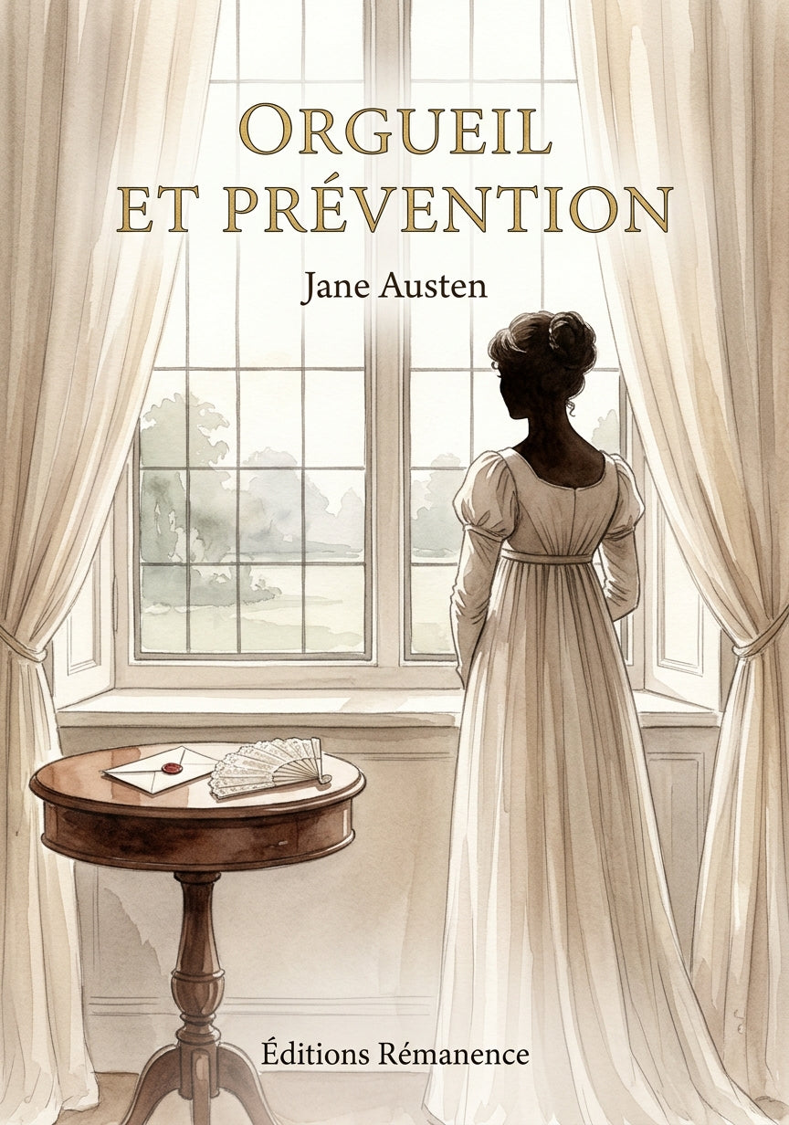 Livre Orgueil et Prévention par Jane Austen - Couverture - Editions Remanence
