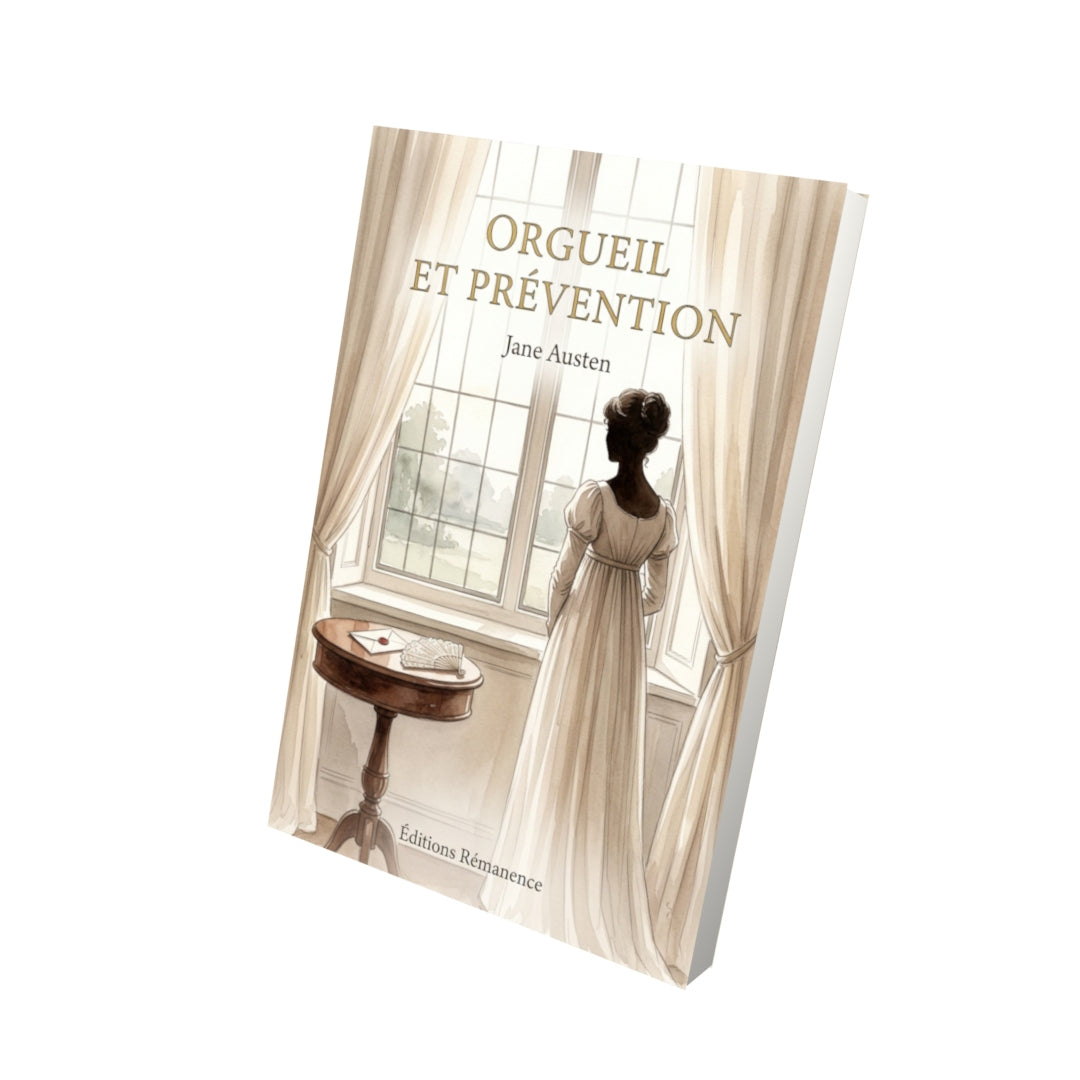 Livre Orgueil et Prévention par Jane Austen - Vue 3D - Editions Remanence