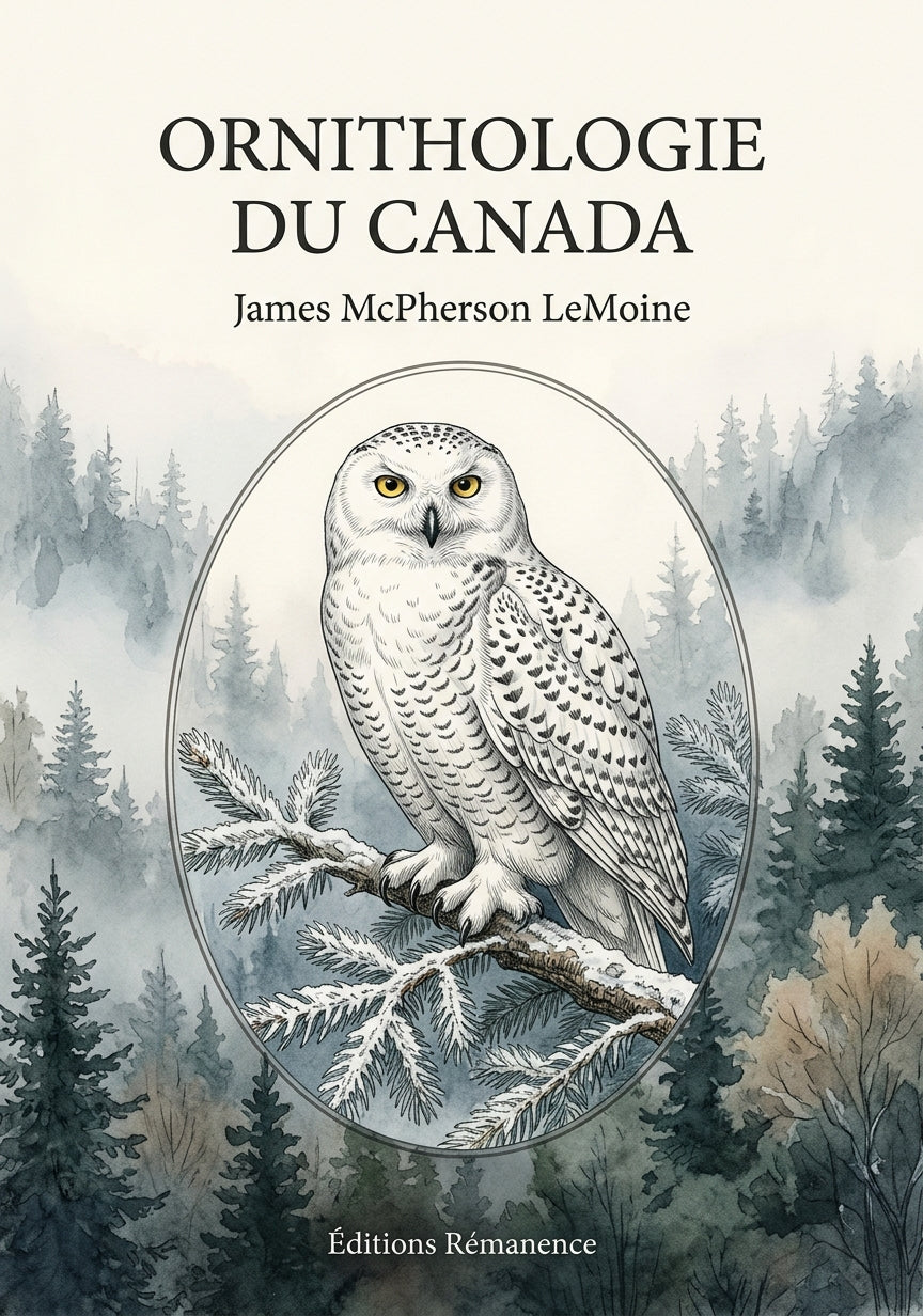 Livre Ornithologie du Canada par James McPherson LeMoine - Couverture - Editions Remanence