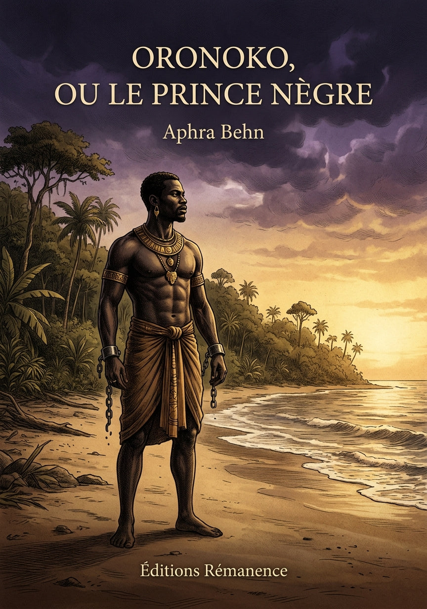 Livre Oronoko, ou Le prince nègre par Aphra Behn - Couverture - Editions Remanence