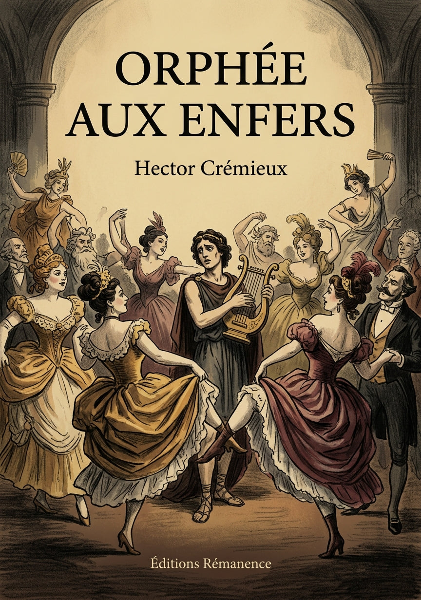 Livre Orphée aux Enfers par Hector Crémieux - Couverture - Editions Remanence