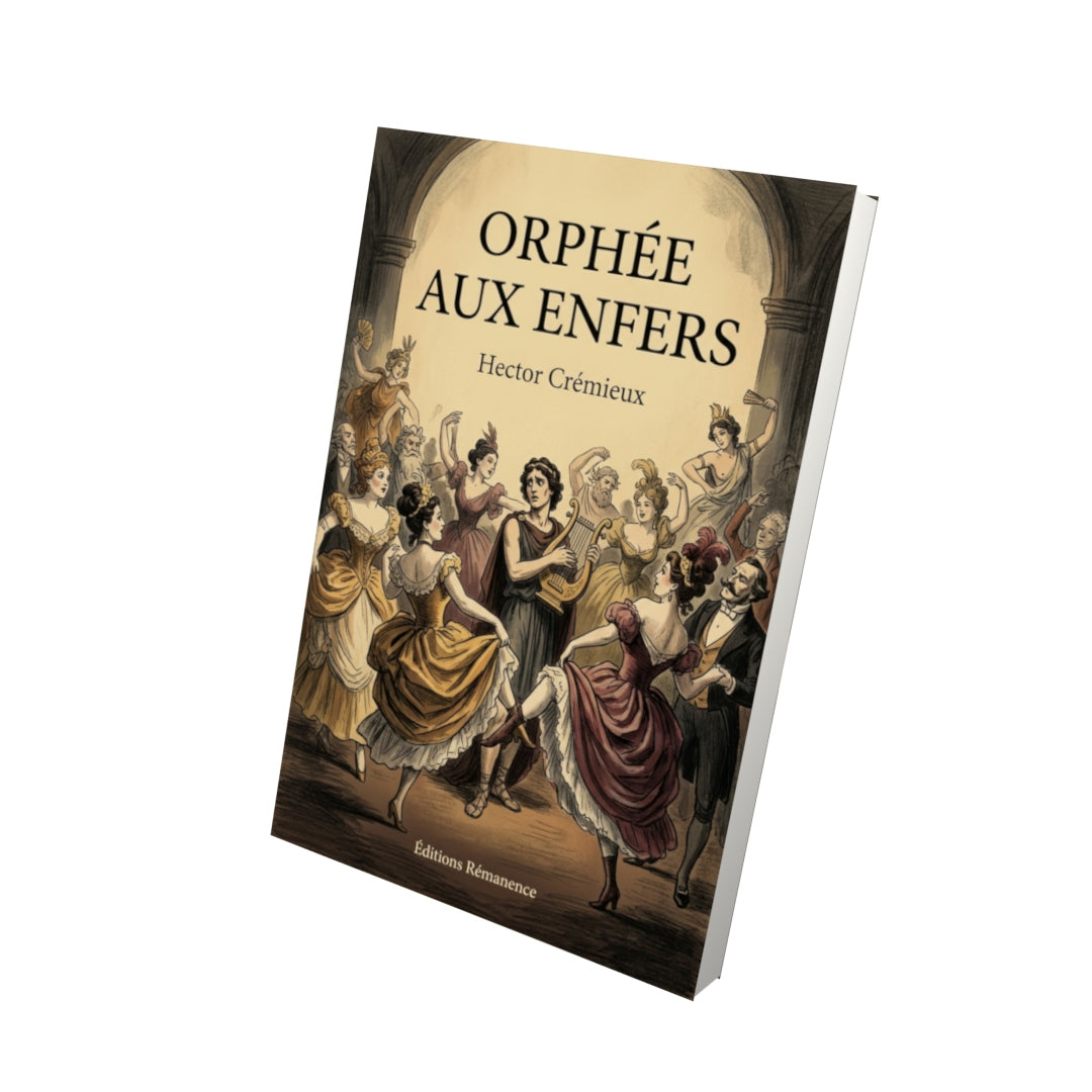 Livre Orphée aux Enfers par Hector Crémieux - Vue 3D - Editions Remanence