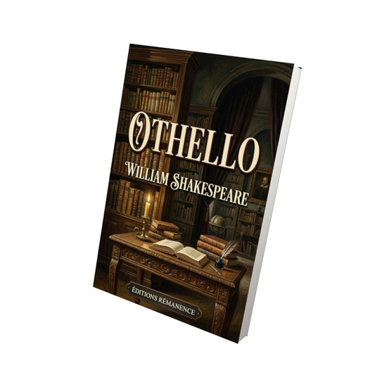 Livre Othello – William Shakespeare - Vue 3D - Editions Remanence