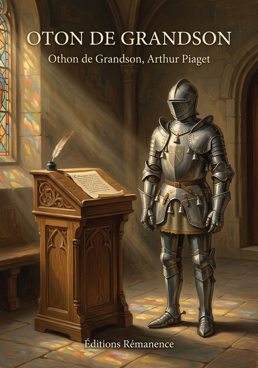 Livre Oton de Grandson par Othon de Grandson, Arthur Piaget - Couverture - Editions Remanence