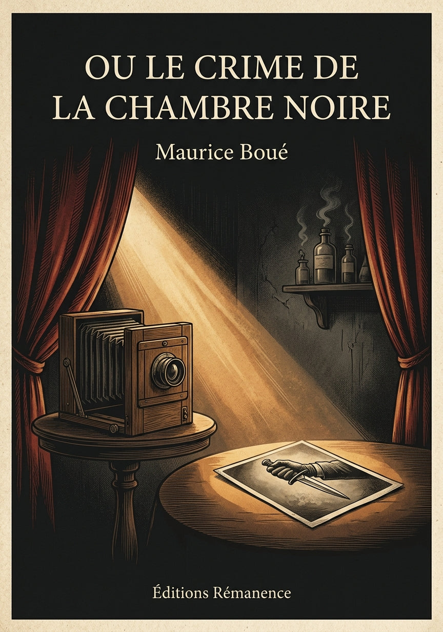 Livre Ou Le Crime de la chambre noire par Maurice Boué - Couverture - Editions Remanence