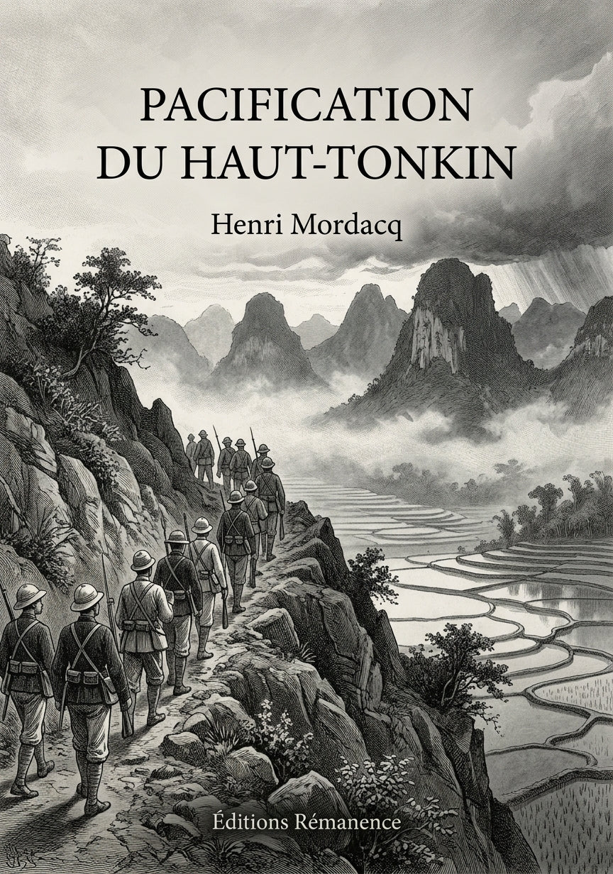 Livre Pacification du Haut-Tonkin par Henri Mordacq - Couverture - Editions Remanence