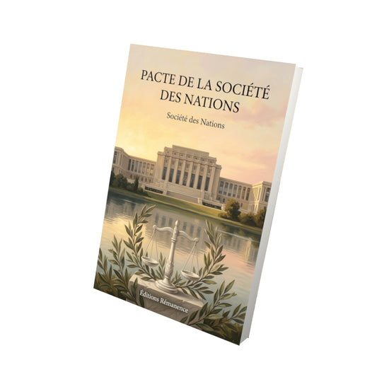 Livre Pacte de la Société des Nations par Société des Nations - Vue 3D - Editions Remanence