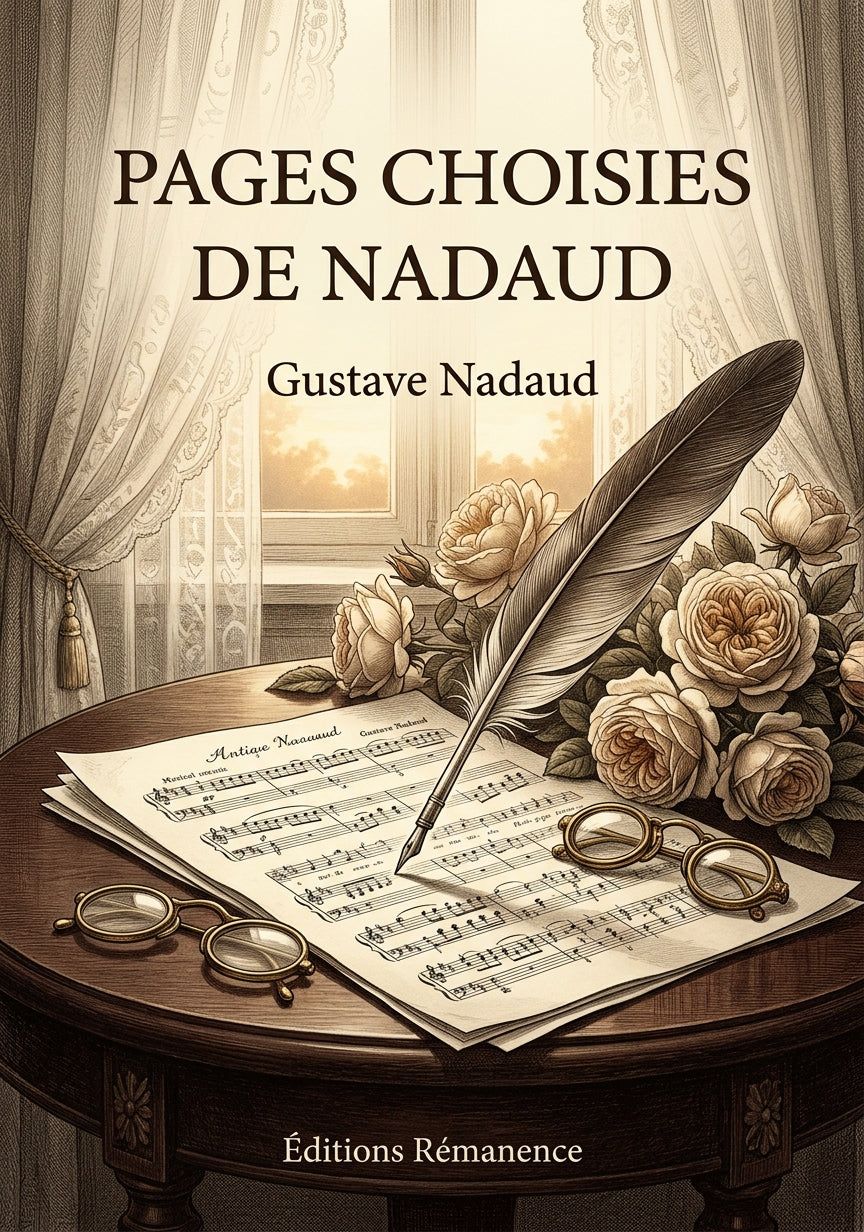Livre Pages choisies de Nadaud par Gustave Nadaud - Couverture - Editions Remanence