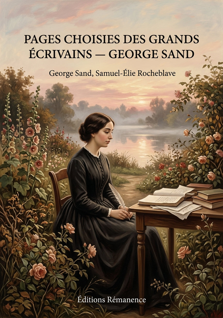 Livre Pages choisies des grands écrivains — George Sand par George Sand, Samuel-Élie Rocheblave - Couverture - Editions Remanence