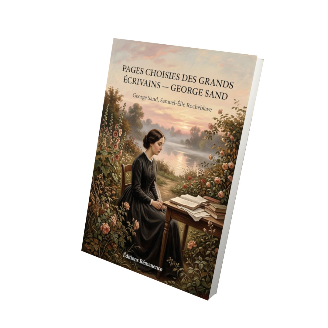 Livre Pages choisies des grands écrivains — George Sand par George Sand, Samuel-Élie Rocheblave - Vue 3D - Editions Remanence