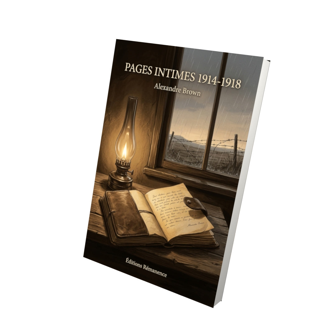Livre Pages intimes 1914-1918 par Alexandre Brown - Vue 3D - Editions Remanence