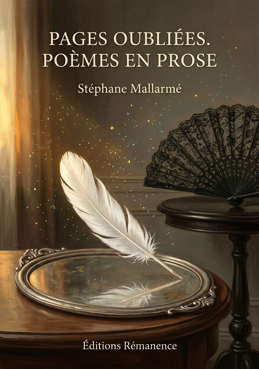 Livre Pages oubliées. Poèmes en prose par Stéphane Mallarmé - Couverture - Editions Remanence