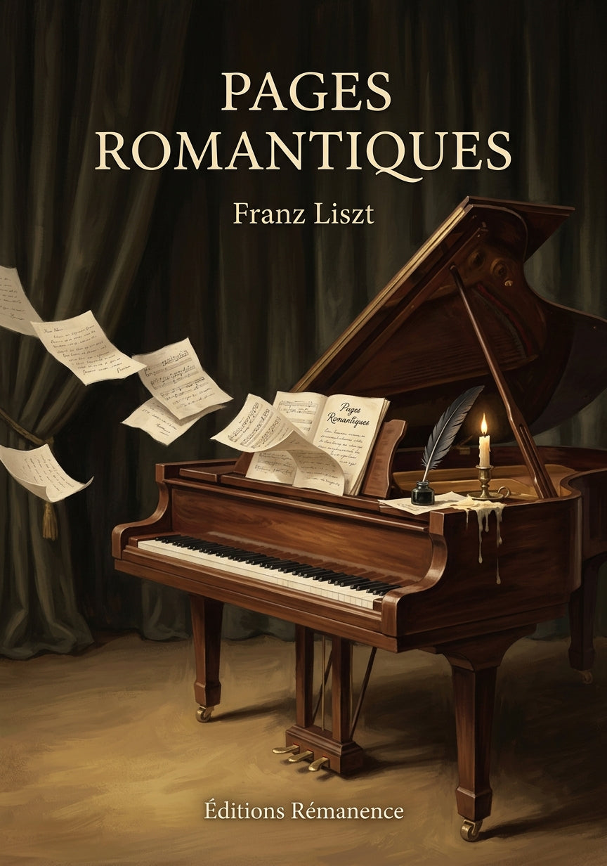 Livre Pages romantiques par Franz Liszt - Couverture - Editions Remanence