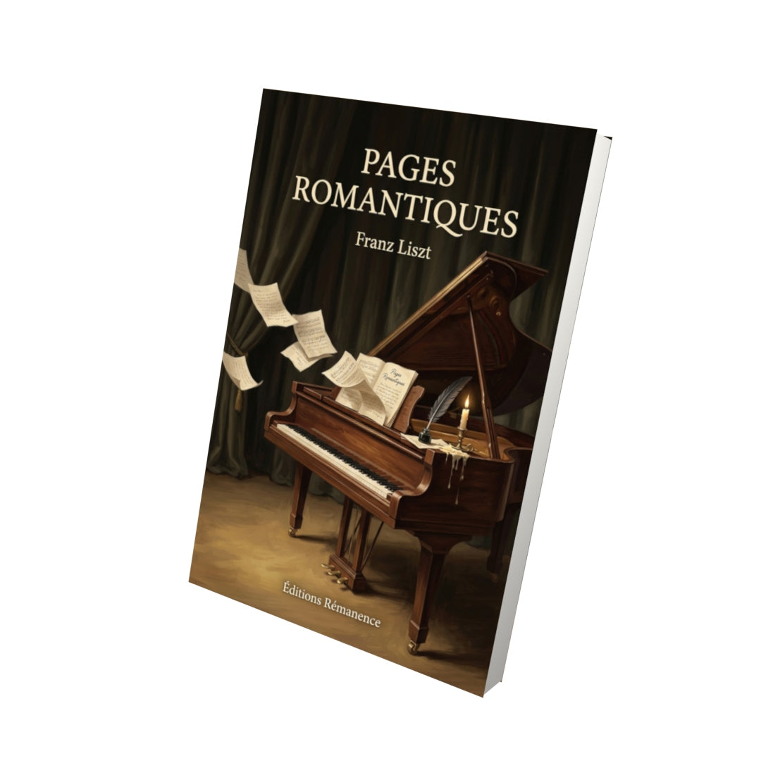 Livre Pages romantiques par Franz Liszt - Vue 3D - Editions Remanence