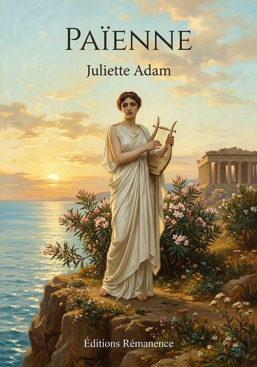 Livre Païenne par Juliette Adam - Couverture - Editions Remanence